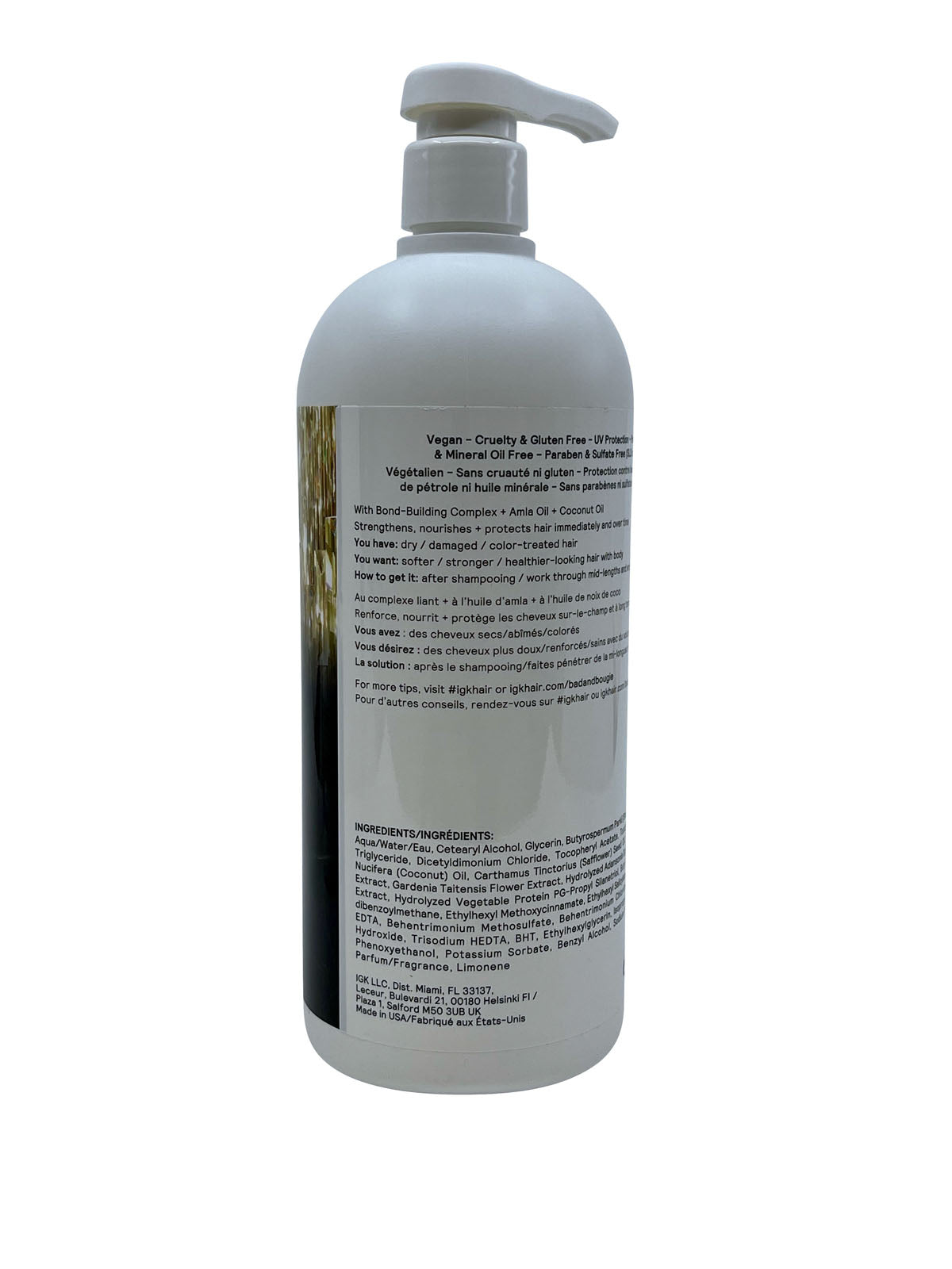 IGK Bad & Bougie Amla Oil Deep Repair Conditioner 33.8 OZ