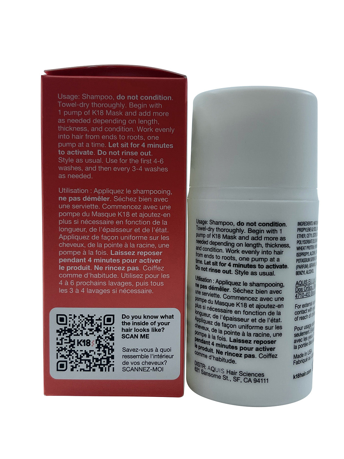 K18 Biometric Hairscience Leave In Molecular Repair Hair Mask 1.7 OZ