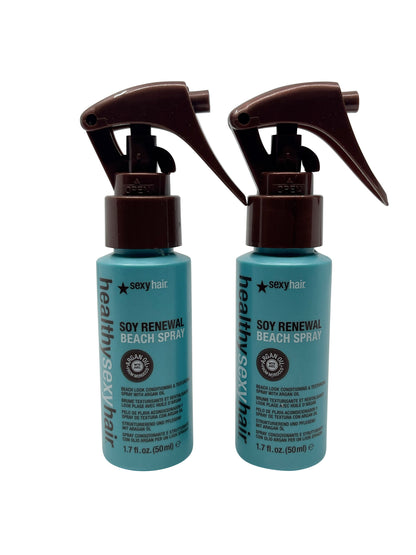 Healthy Sexy Hair Soy Renewal Beach Spray 1.7 OZ Set of 2