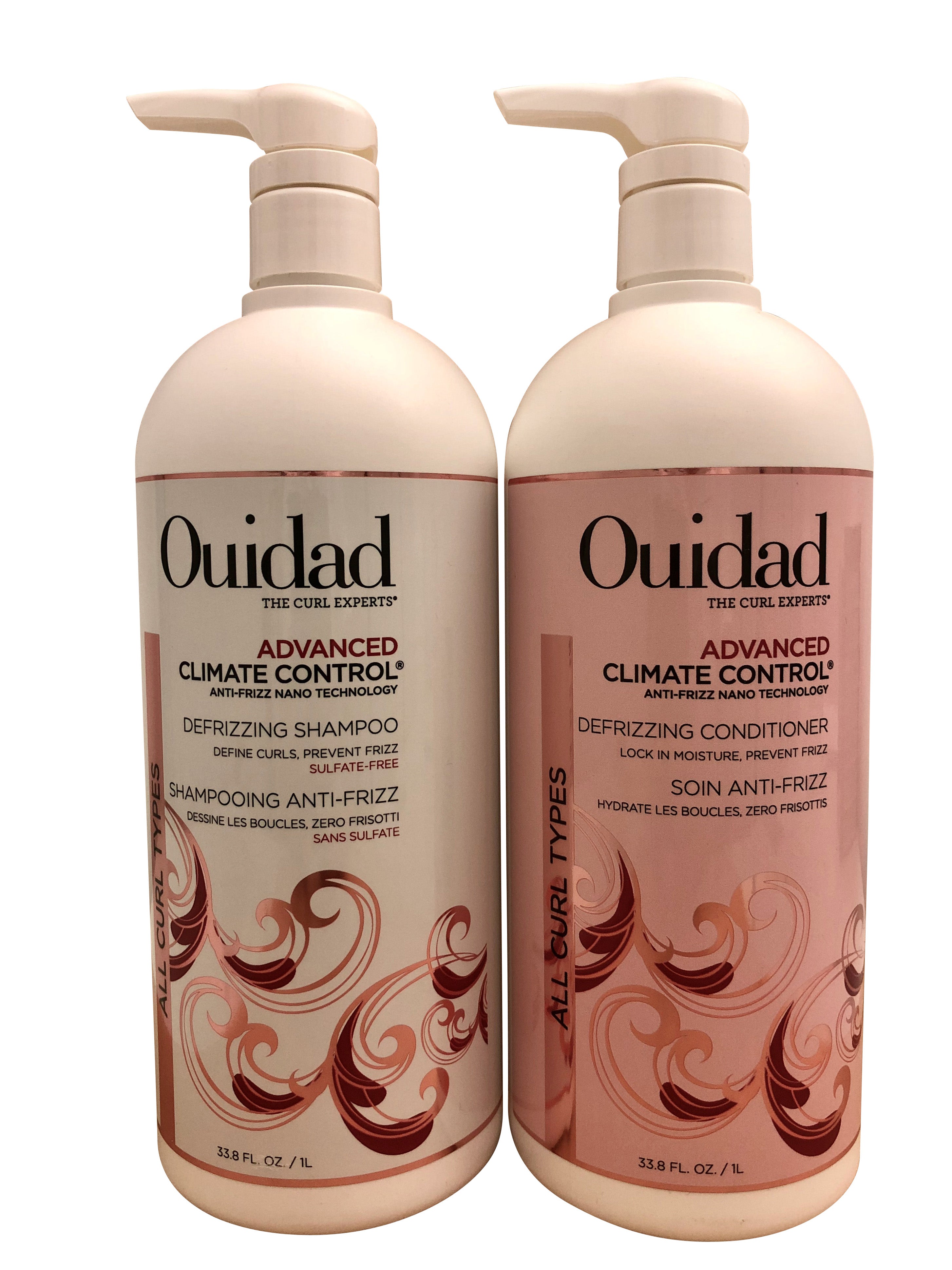 Ouidad Advanced Climate Control Defrizzing Shampoo & Conditioner Set Ea 33.8 OZ