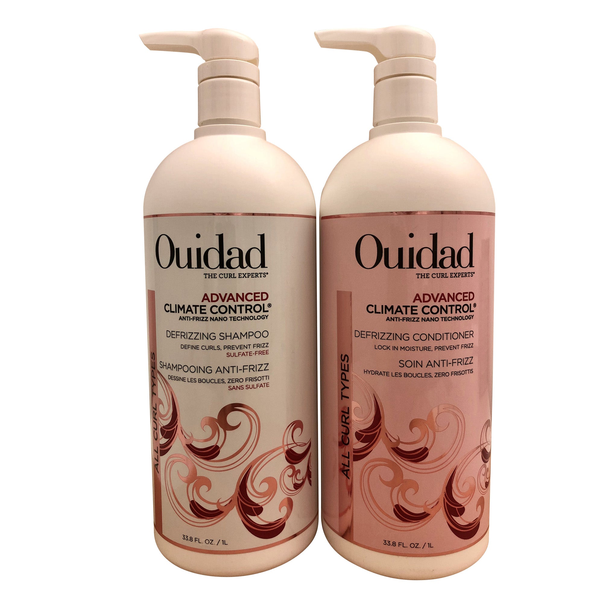 Ouidad Advanced Climate Control Defrizzing Shampoo & Conditioner Set Ea 33.8 OZ