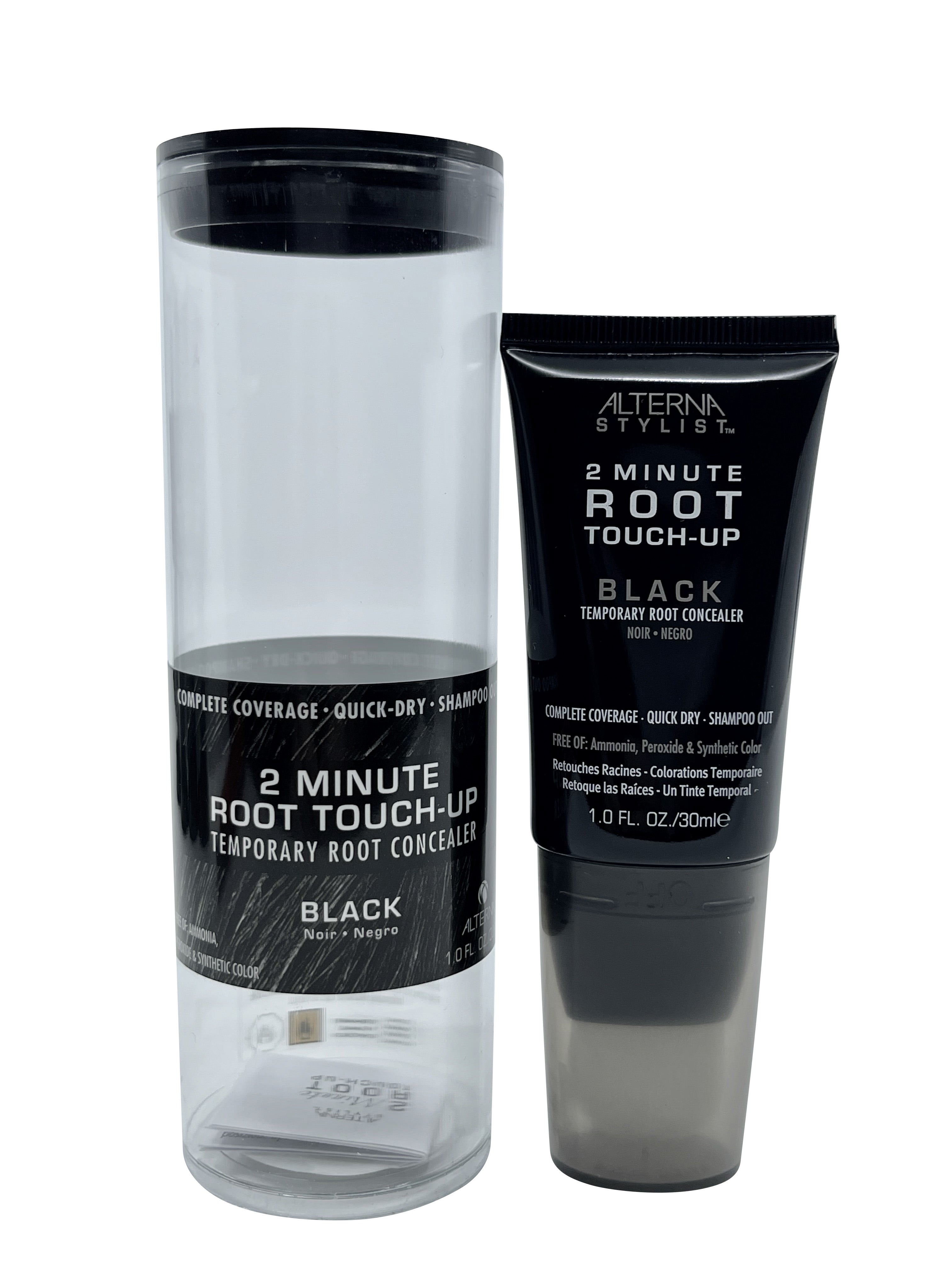 Alterna Stylist 2 Minute Root Touch Up Temporary Root Concealer Black 1 OZ