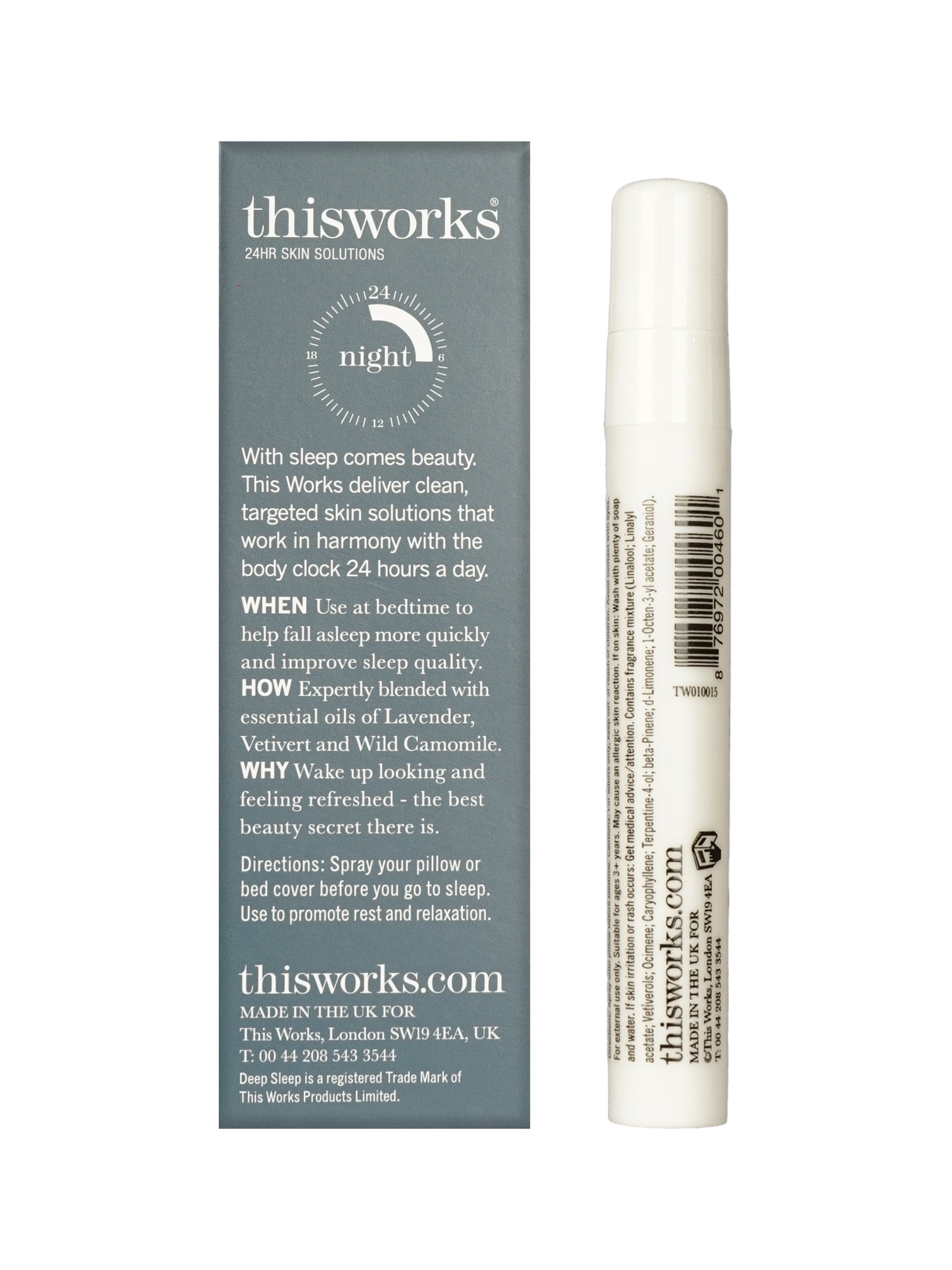 ThisWorks Deep Sleep Pillow Spray All Skin Types 0.3 OZ