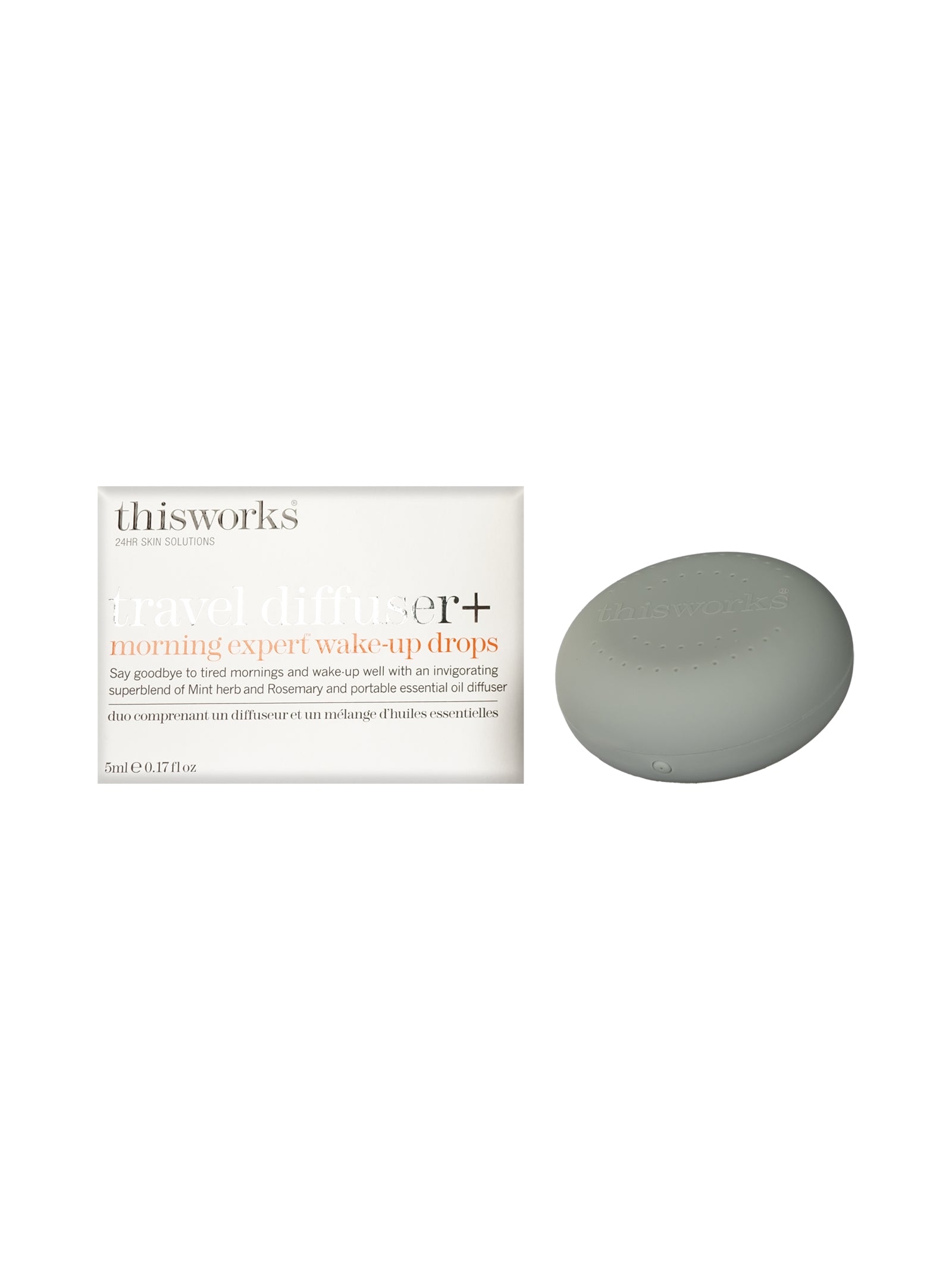 ThisWorks Travel Diffuser & Morning Expert Wake Up Drops 0.17 OZ