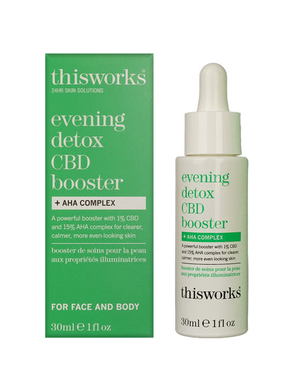 ThisWorks Evening Detox CBD Booster + AHA Complex 1 OZ