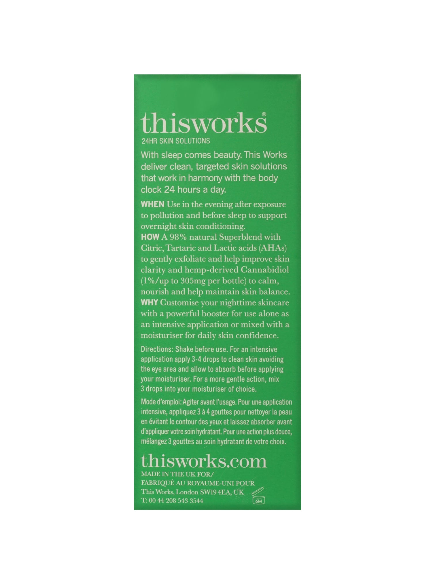 ThisWorks Evening Detox CBD Booster + AHA Complex 1 OZ