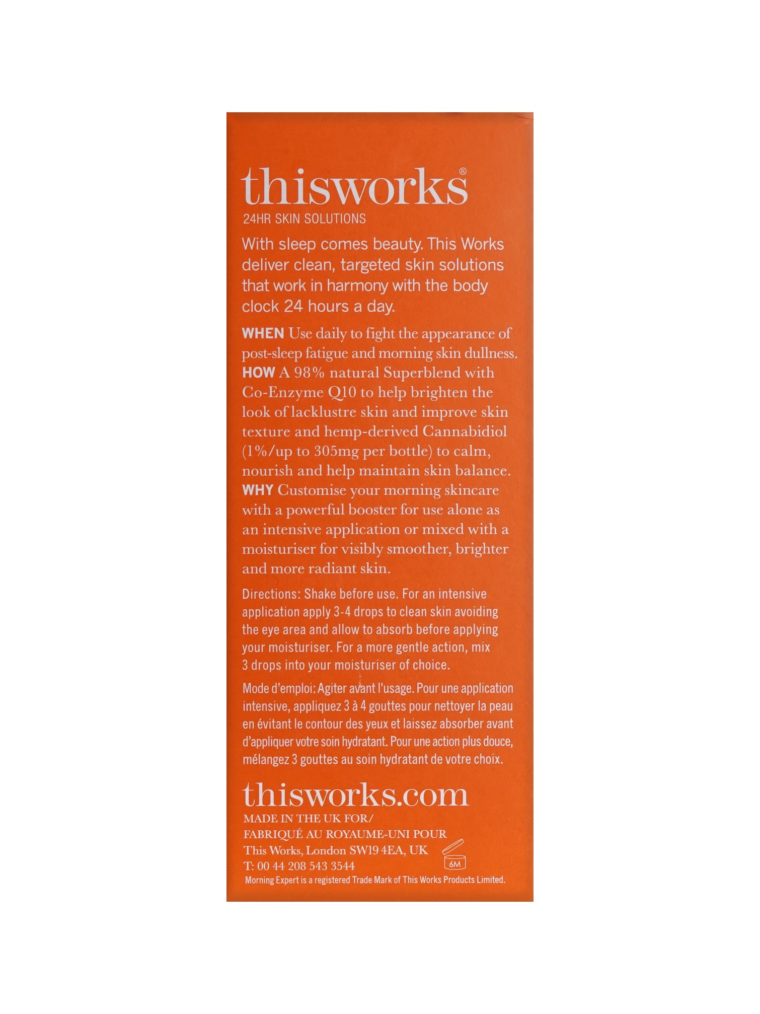 ThisWorks Morning Expert CBD Booster Face & Body 1 OZ