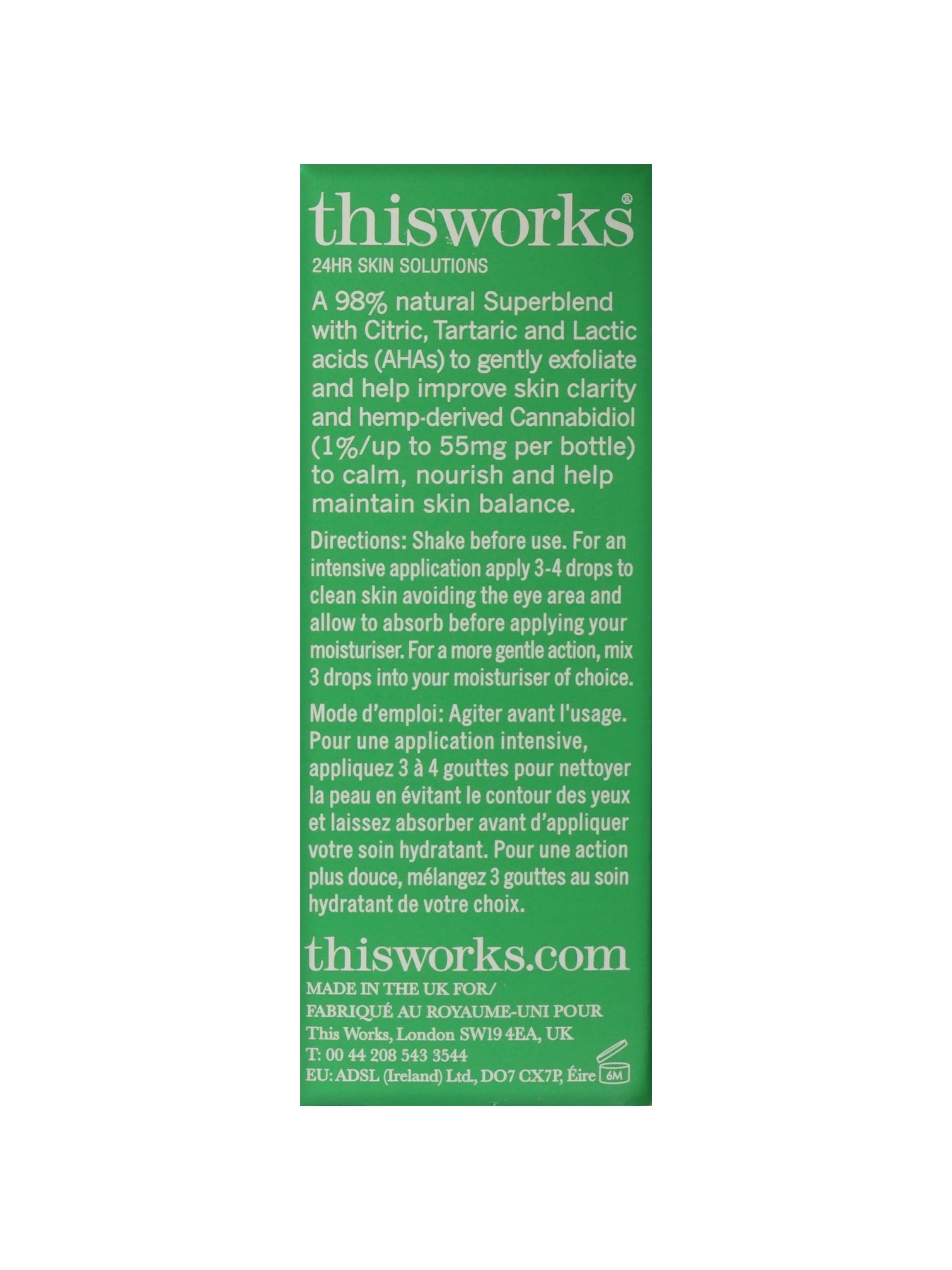 ThisWorks Evening Detox CBD Booster + AHA Complex 0.14 OZ