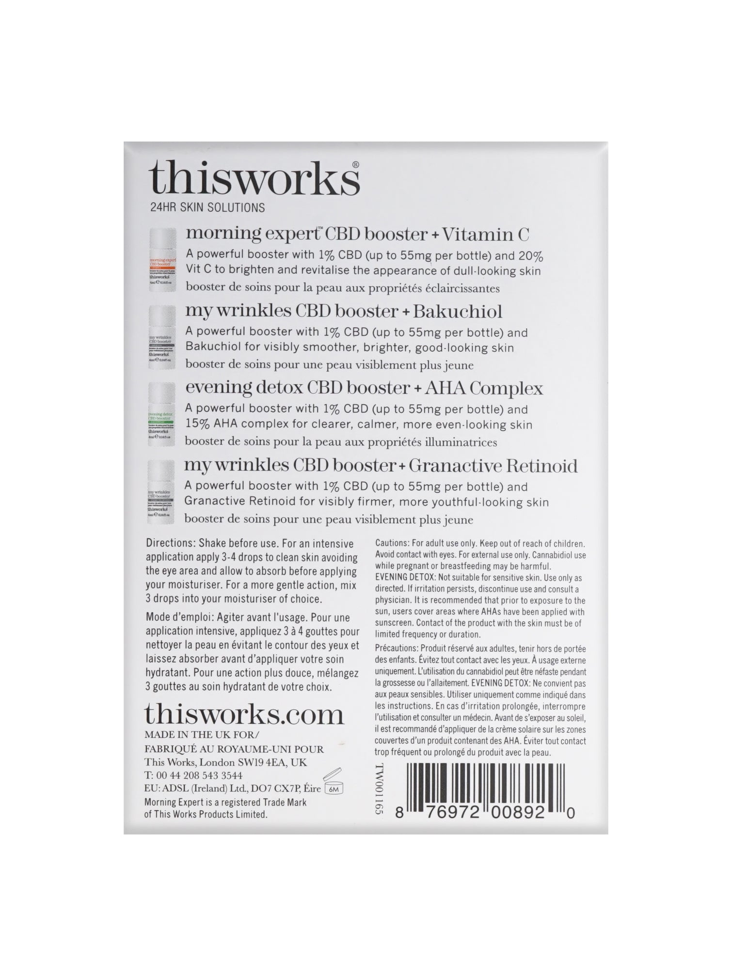 ThisWorks 24hr Skin Solutions CBD Starter Kit 0.14 OZ