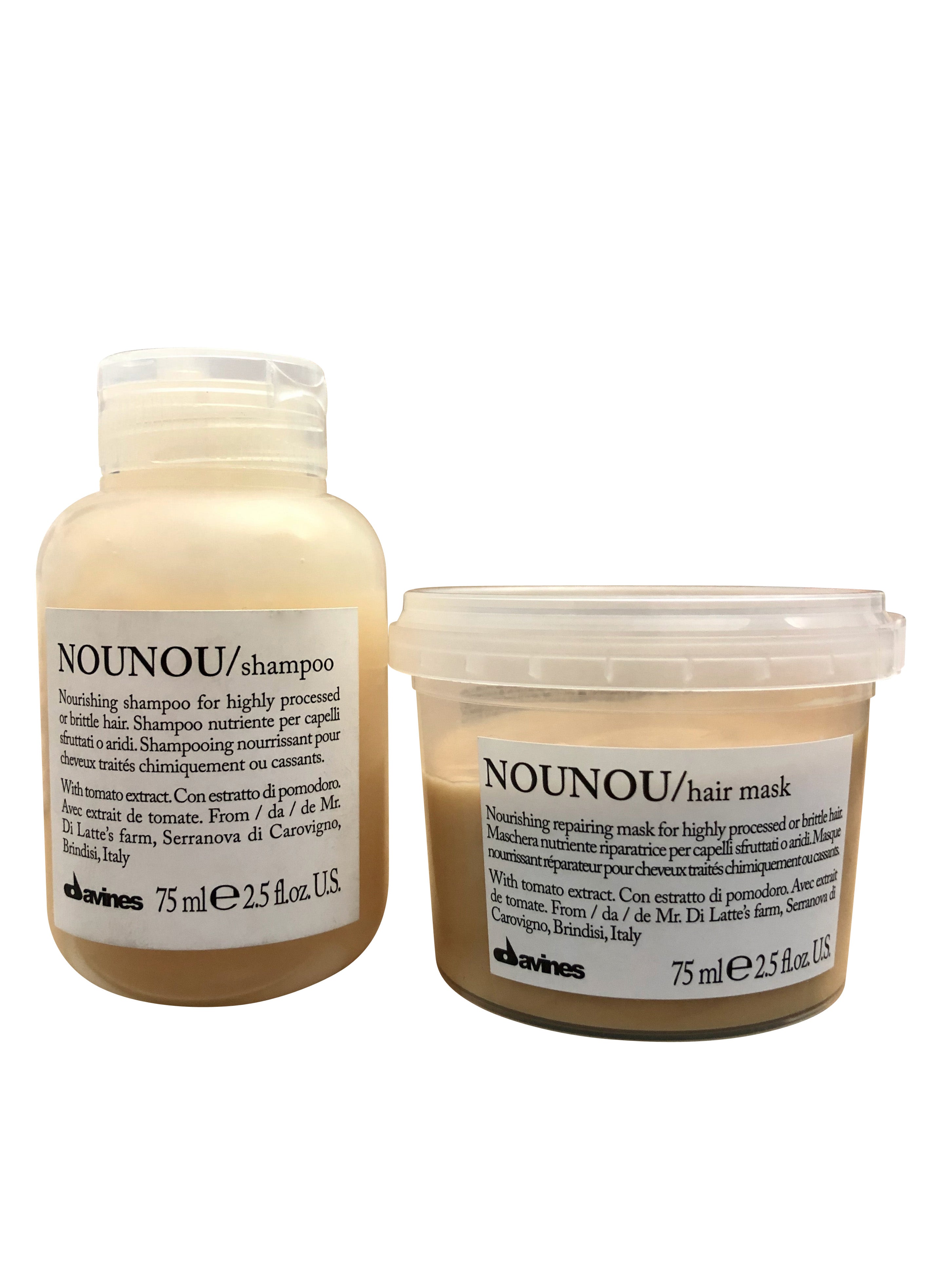 Davines Nounou Shampoo & Mask 2.5 OZ Travel Set