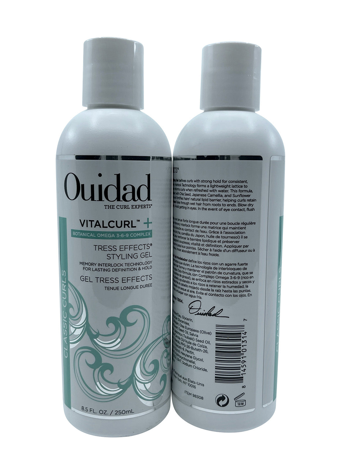 Ouidad VitalCurl+ Tress Effects Styling Gel 8.5 OZ Set of 2