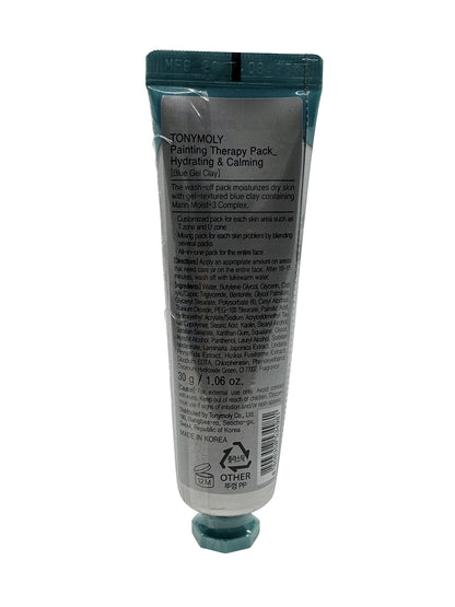 TonyMoly Painting Therapy Pack Blue Color Gel Clay Hydrating & Calming 1 OZ