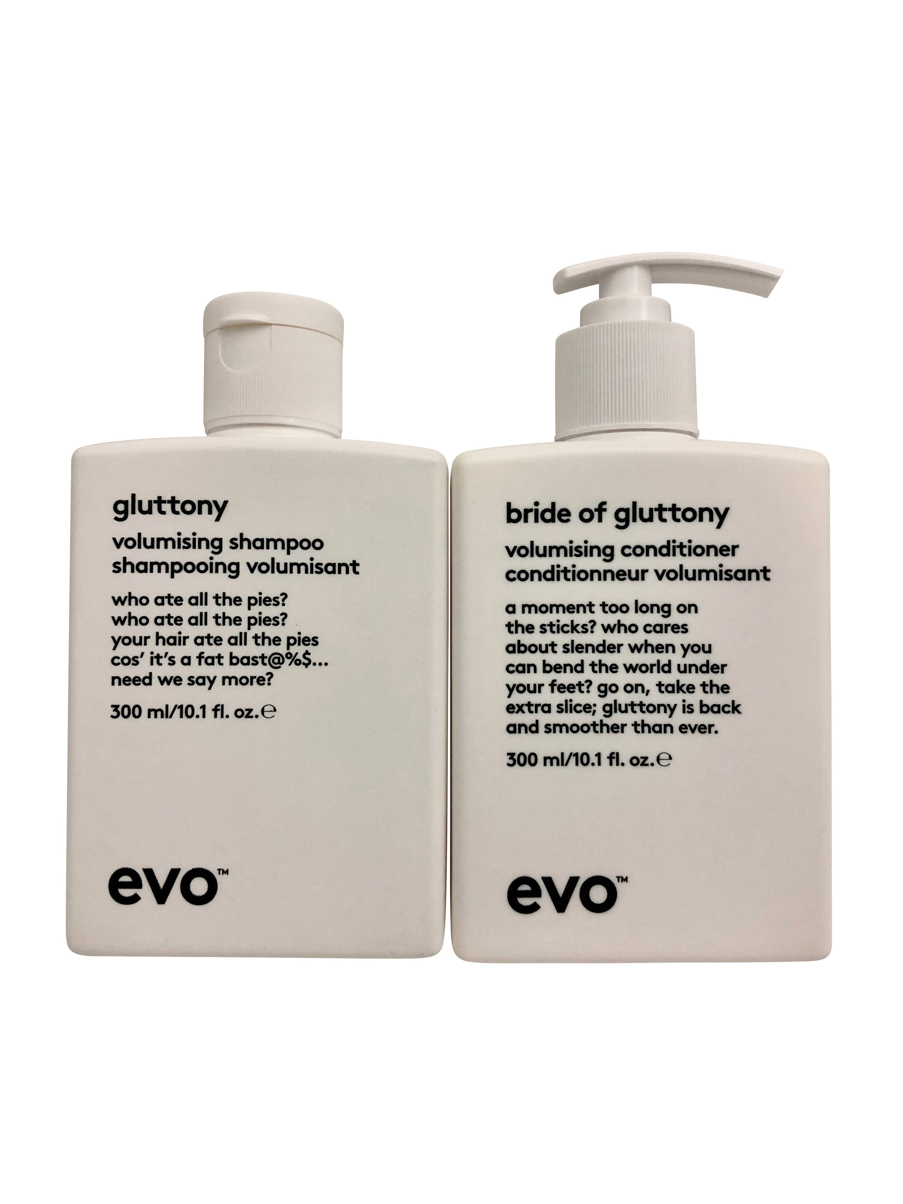 evo Gluttony Volumising Shampoo & Conditioner Set 10.1 OZ Each