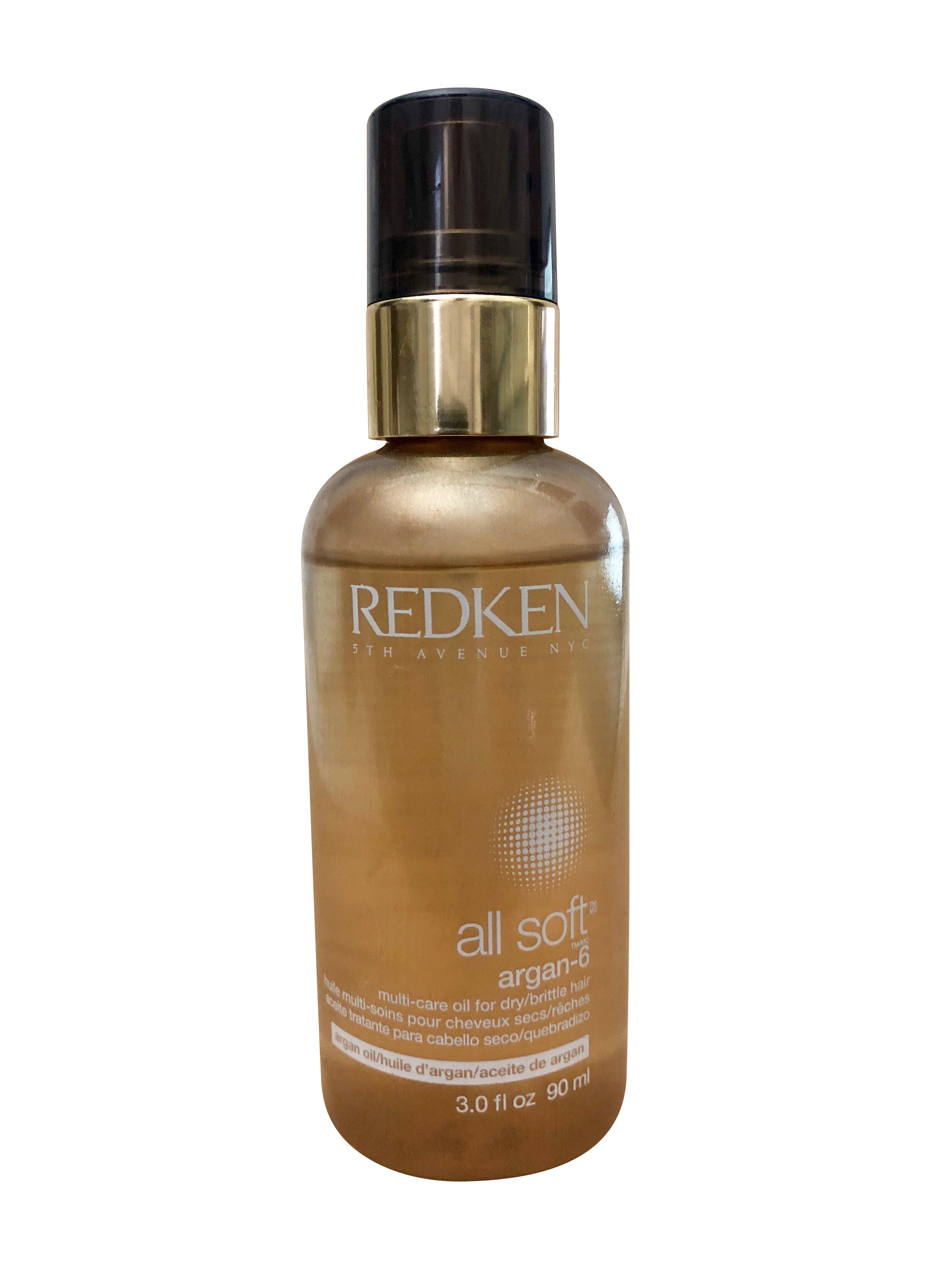 Redken All Soft Argan 6 Multi Care Oil Dry & Brittle Hair 3 OZ