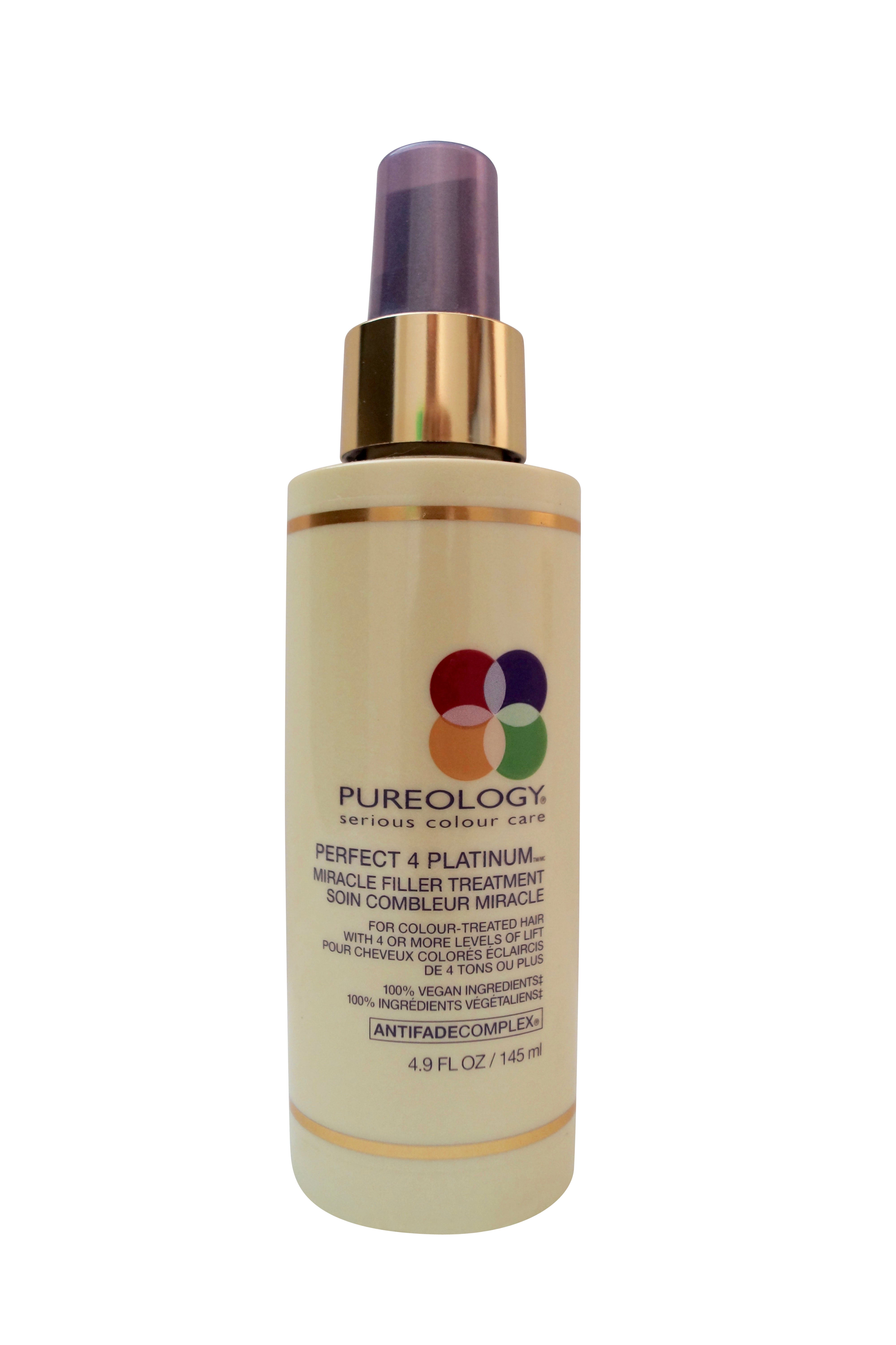 Pureology Perfect 4 Platinum Miracle Filler Treatment Colour Hair, 4.9 oz.