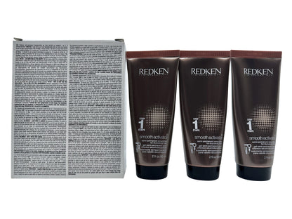 Redken Smooth Activator Step 1 Semi Permanent Smoother Dry Hair 2 OZ x 3