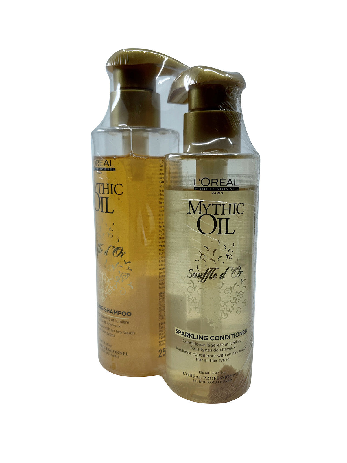 L'Oreal Mythic Oil Sparkling Shampoo 8.5 OZ & Conditioner 6.42 OZ Set