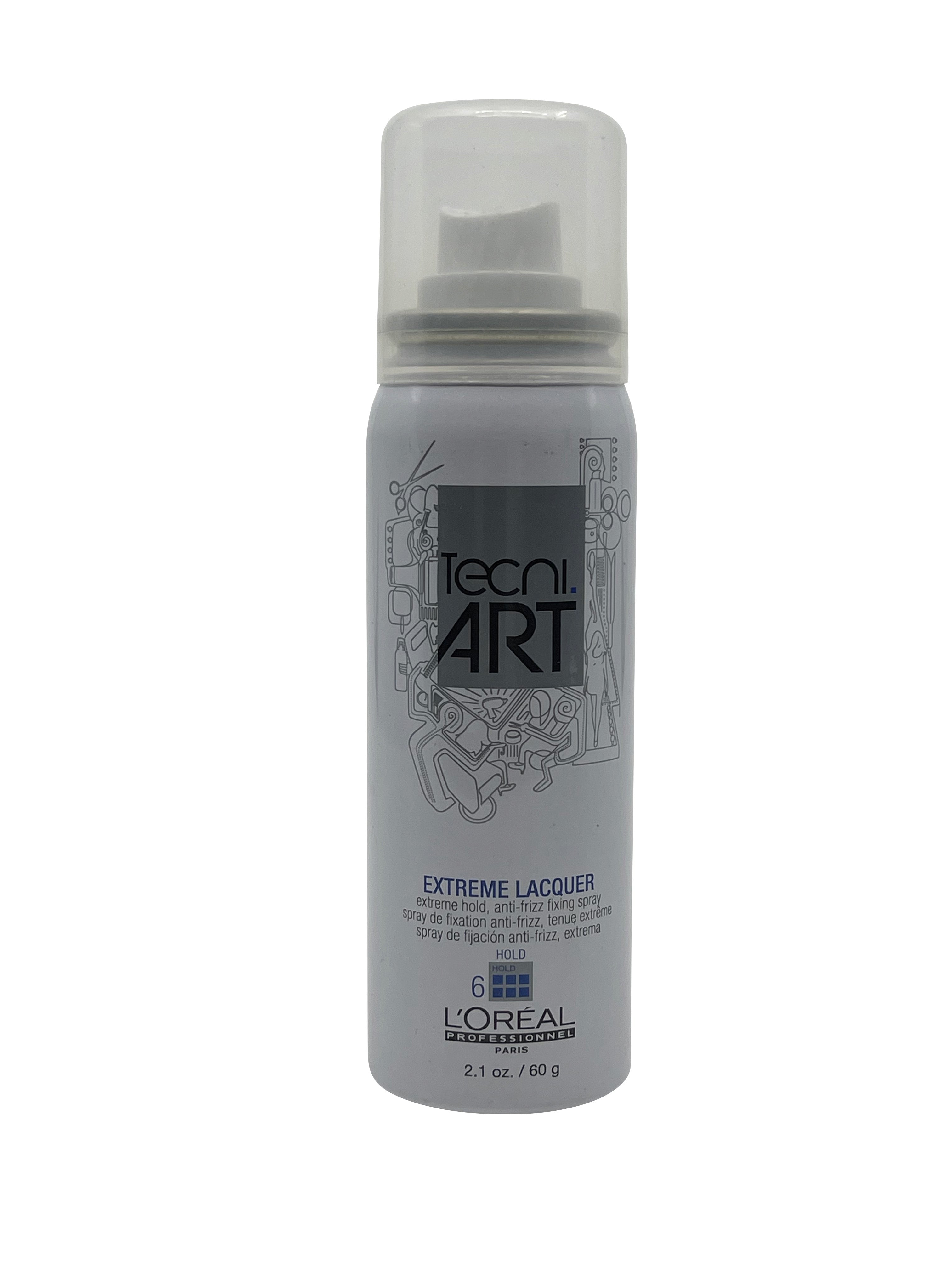 LOreal Tecni Art Extreme Lacquer Extreme Hold Anti Frizz Spray 2.1 OZ