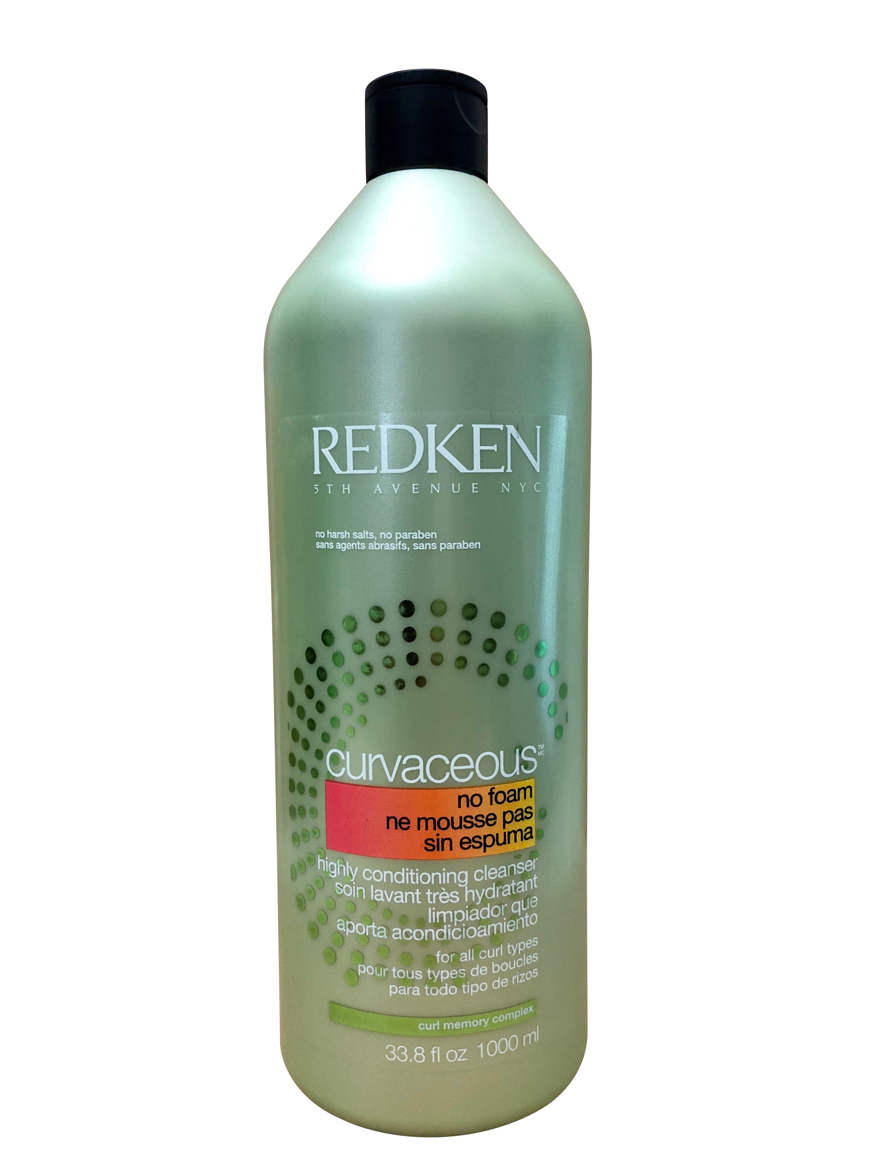 Redken Curvaceous No Foam Conditioning Cleanser Curly Hair 33.8 OZ