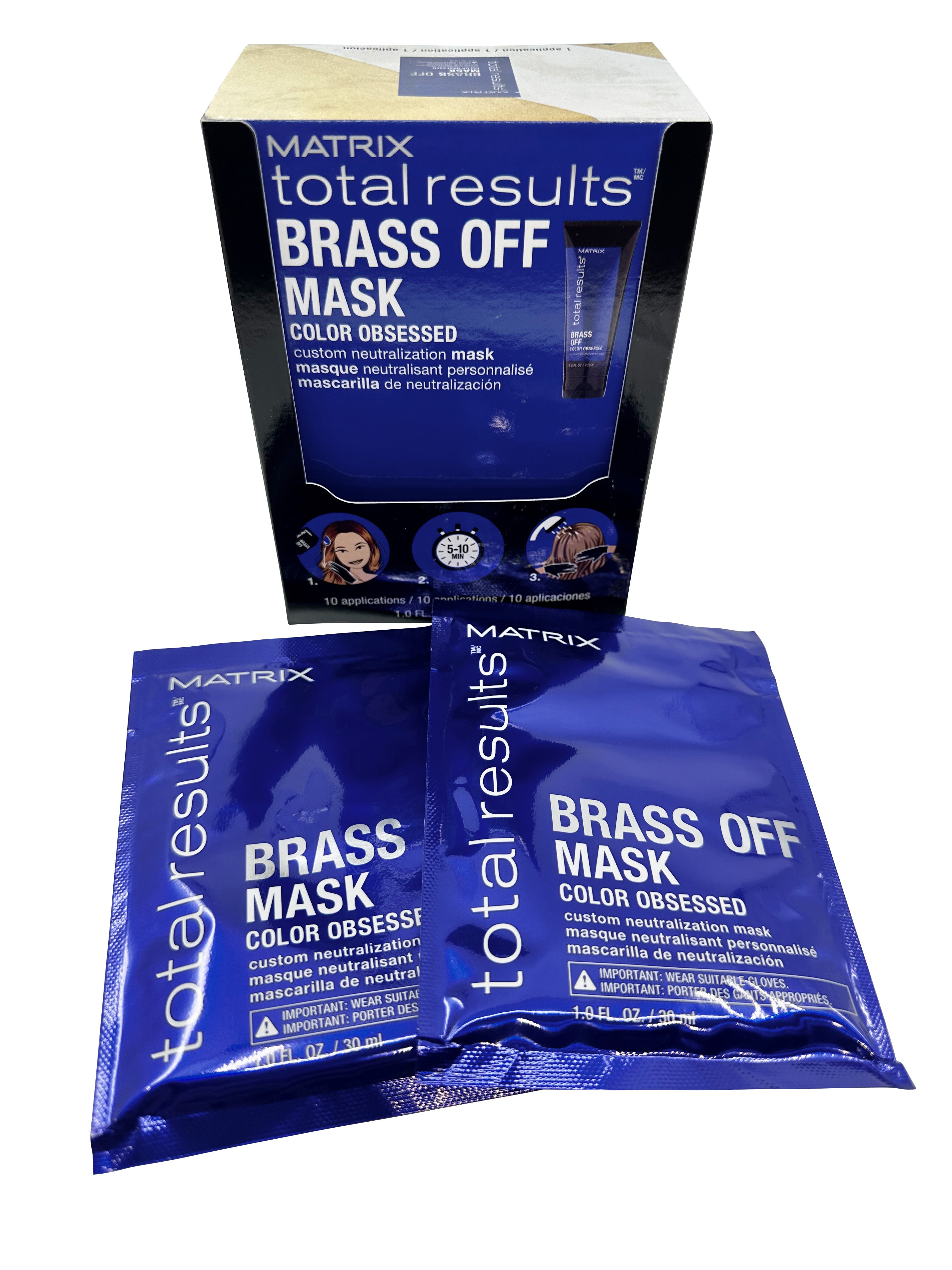 Matrix Total Results Brass Mask 1.0 OZ Sachets x 10