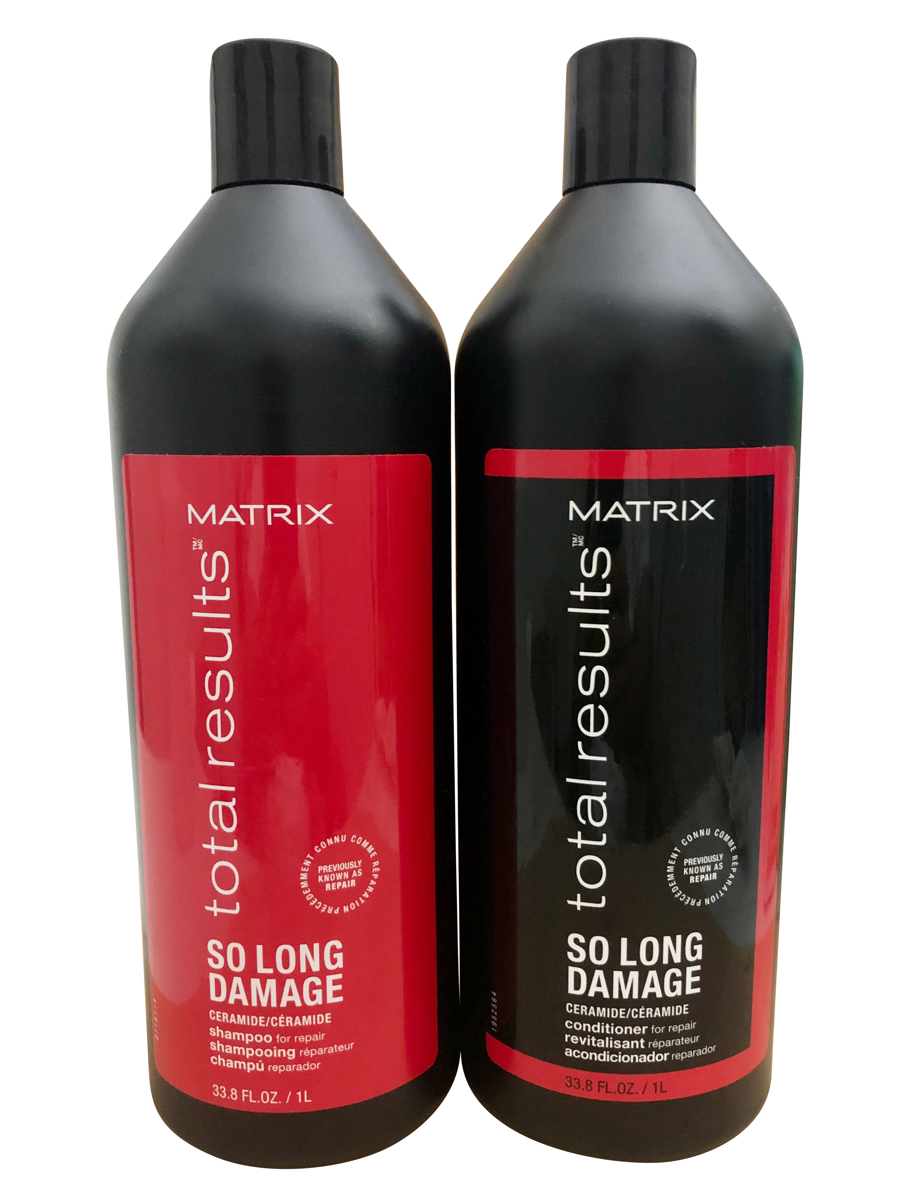 Matrix Total Results So Long Damage Liter Shampoo & Conditioner Set 33.8 OZ Each