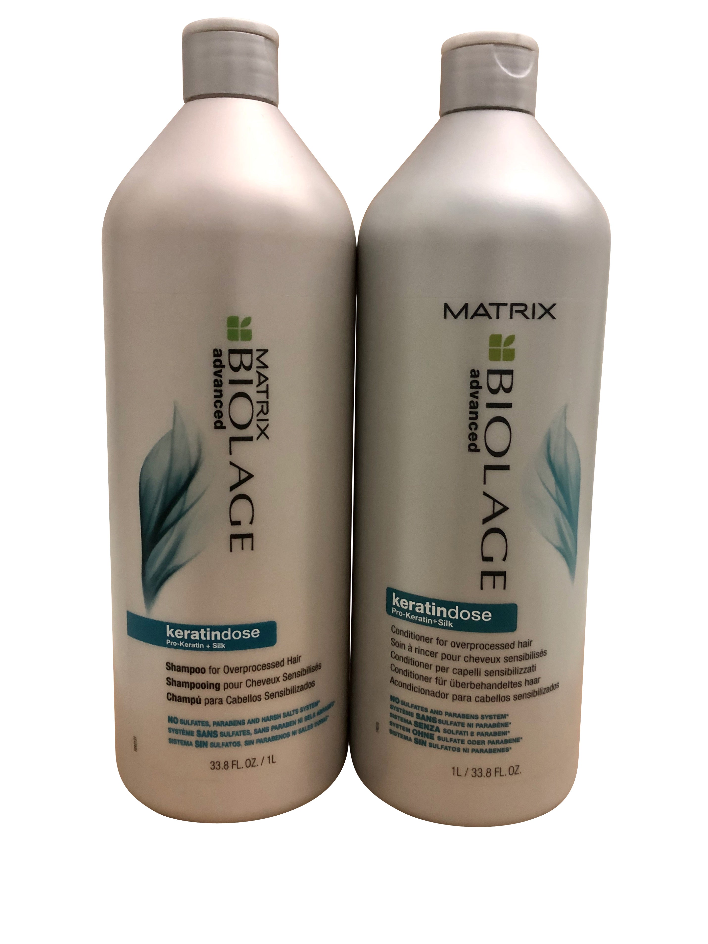 Matrix Biolage Keratindose Shampoo & Conditioner Overprocessed Hair 33.8 OZ Set