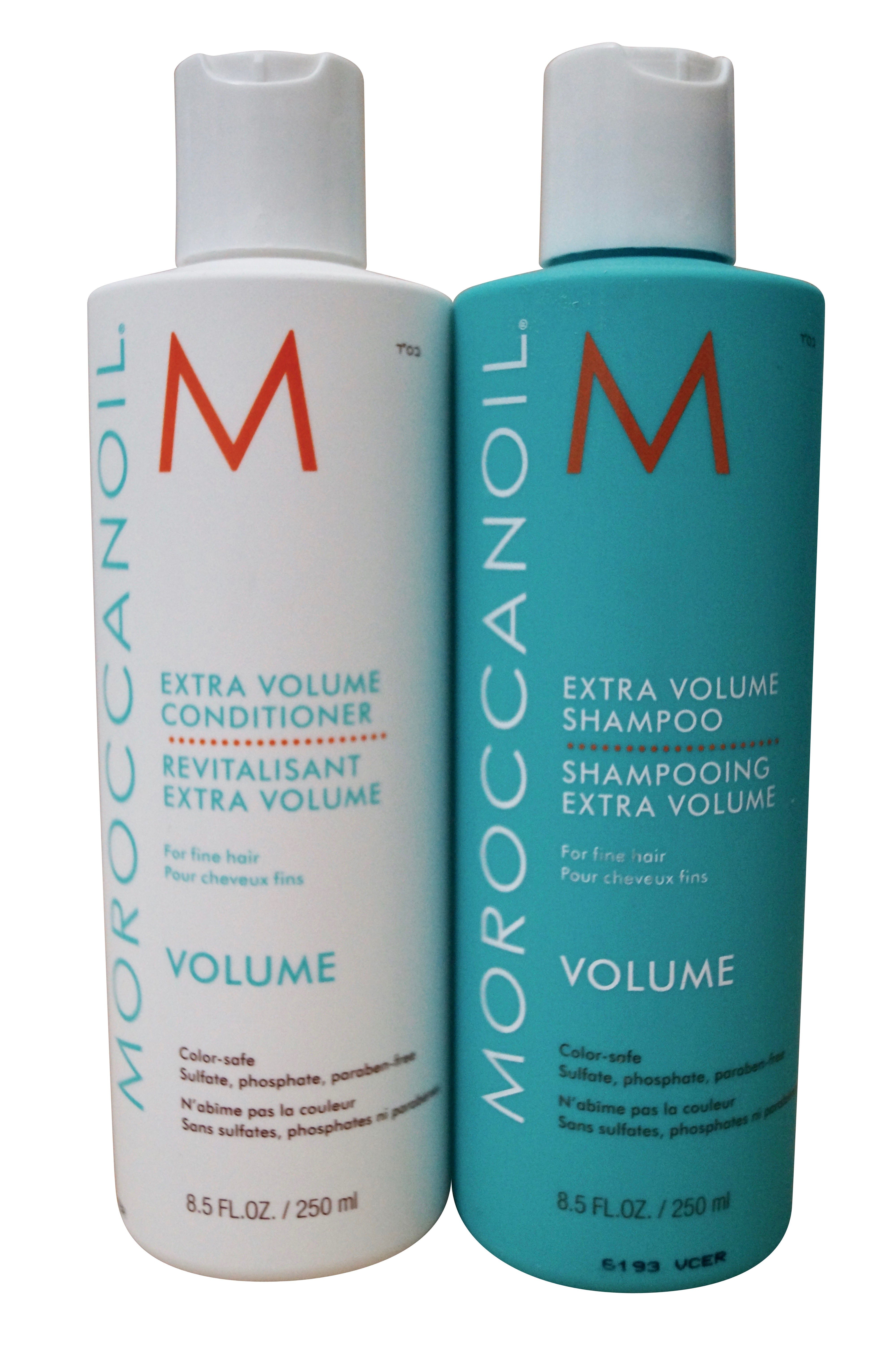 Moroccanoil Extra Volume Shampoo & Conditioner Set Fine Hair 8.5 OZ