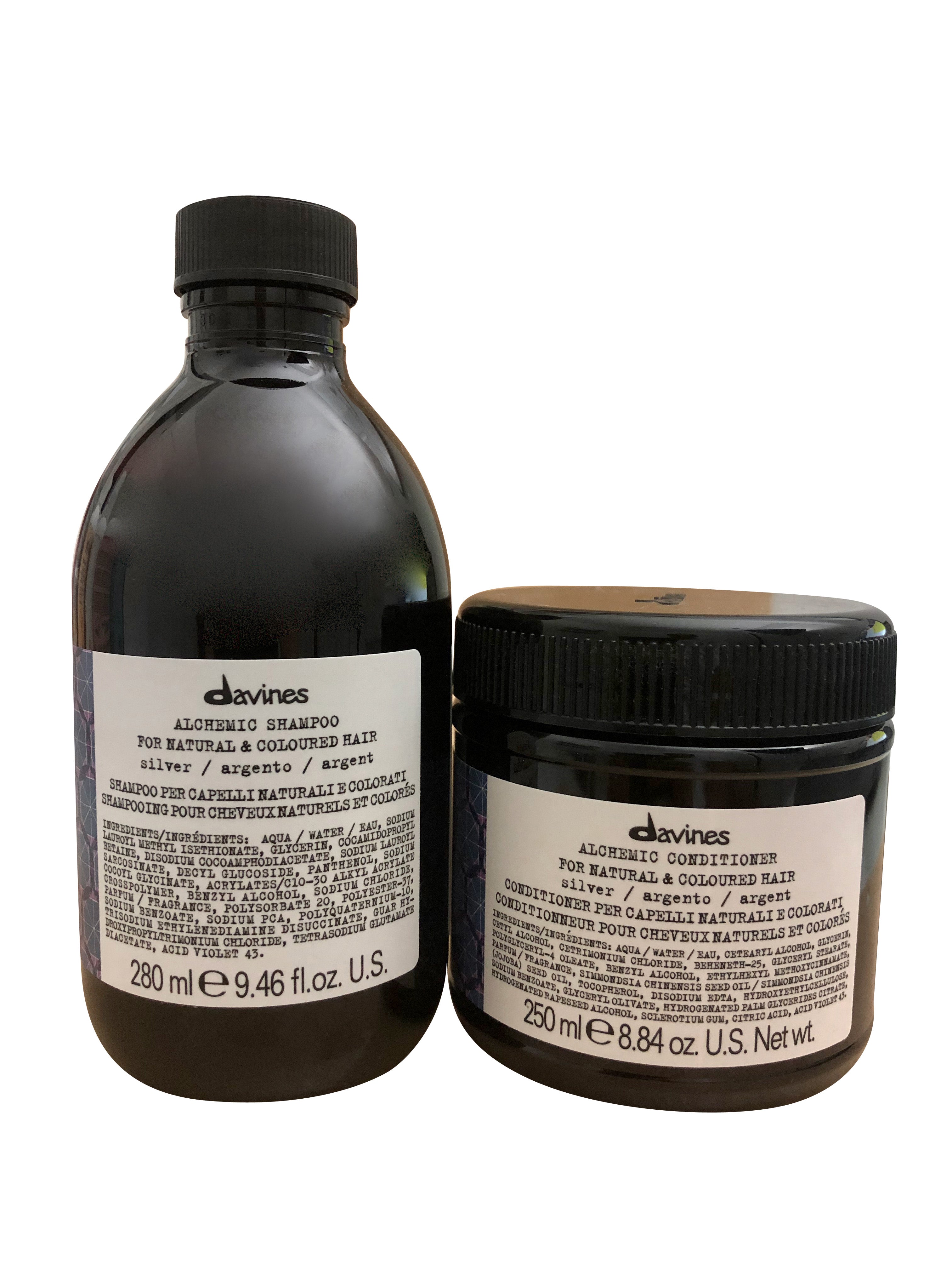 Davines Alchemic Shampoo & Conditioner Silver 8.84 OZ Set