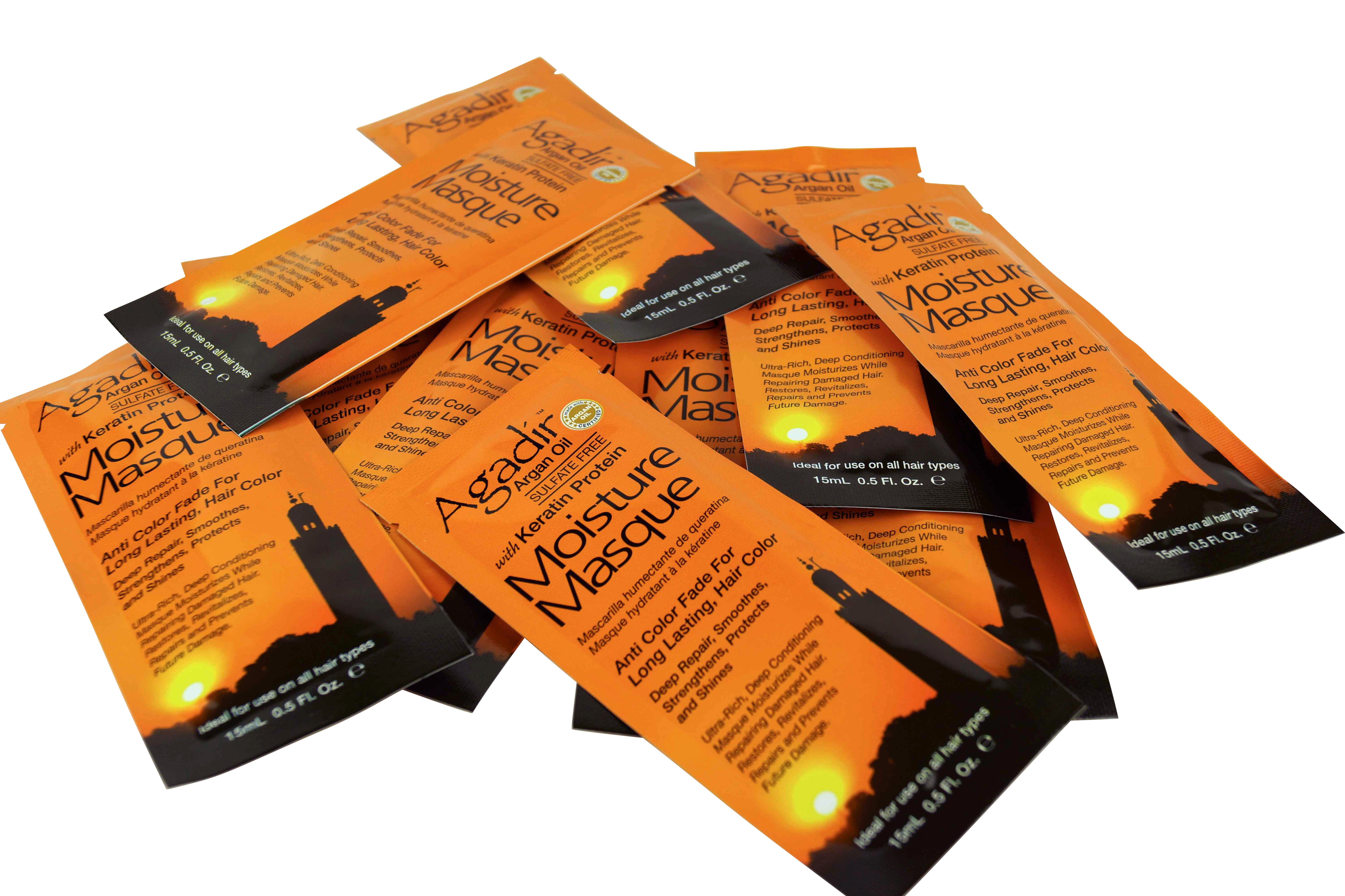 Agadir Oil Moisture Masque Travel Sachets 0.5 OZ Set of 10