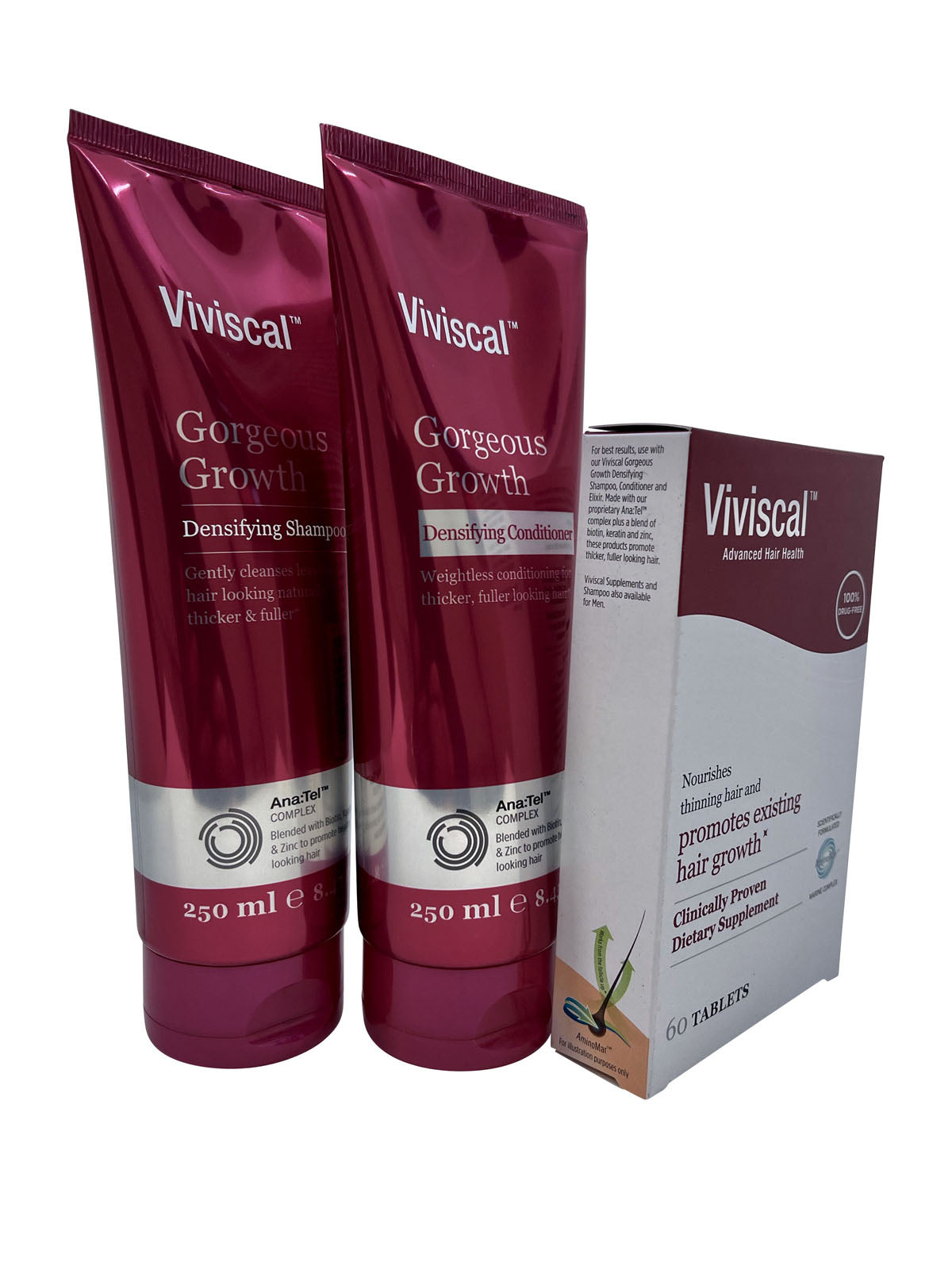 Viviscal Densifying Shampoo & Conditioner 8.45 OZ & Advanced Hair Health 60 Tabs