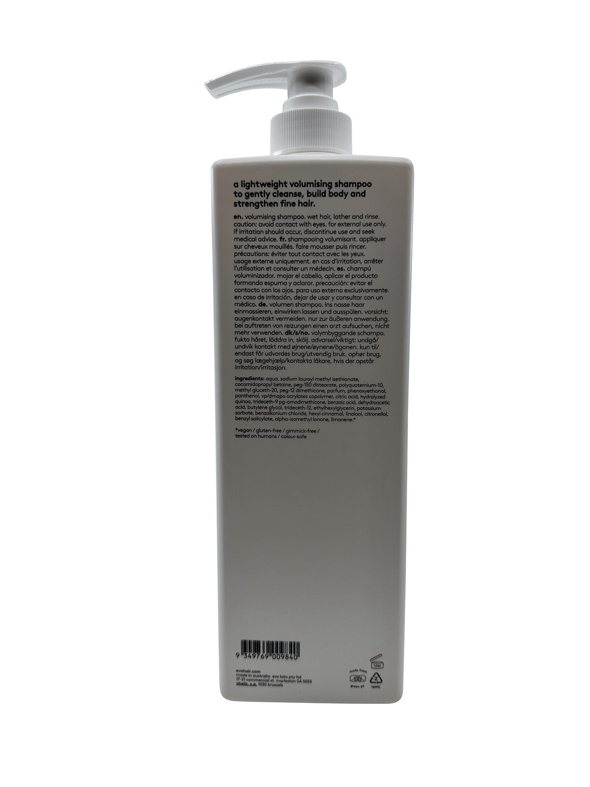 evo Gluttony Volumising Shampoo 33.8 OZ