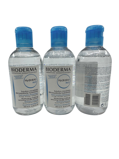 Bioderma Hydrabio H2O Moisturizing Micellar Water 8.33 OZ Pack of 3