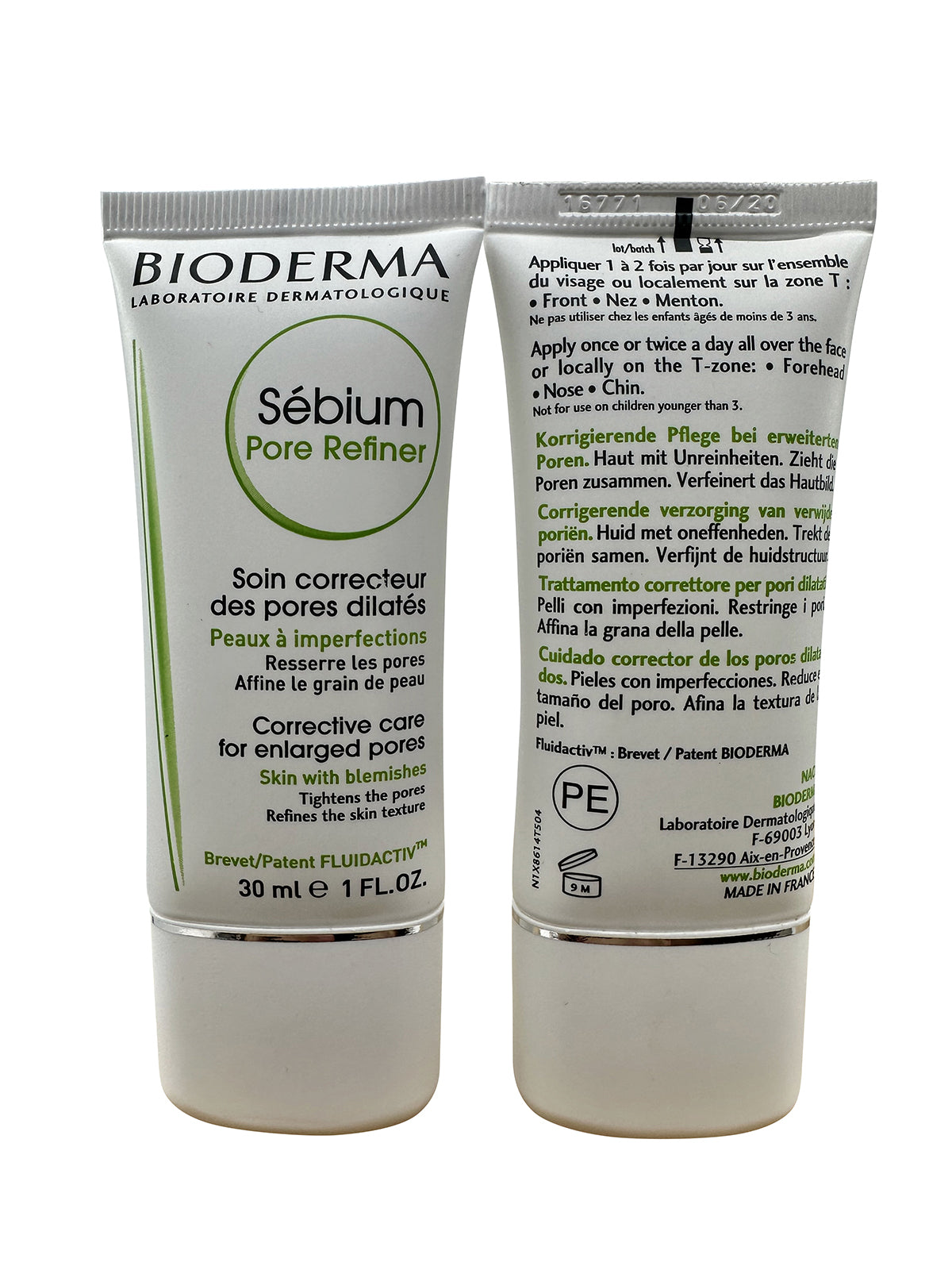 Bioderma Sebium Pore Refiner Blemish Prone Skin 1 OZ Set of 2