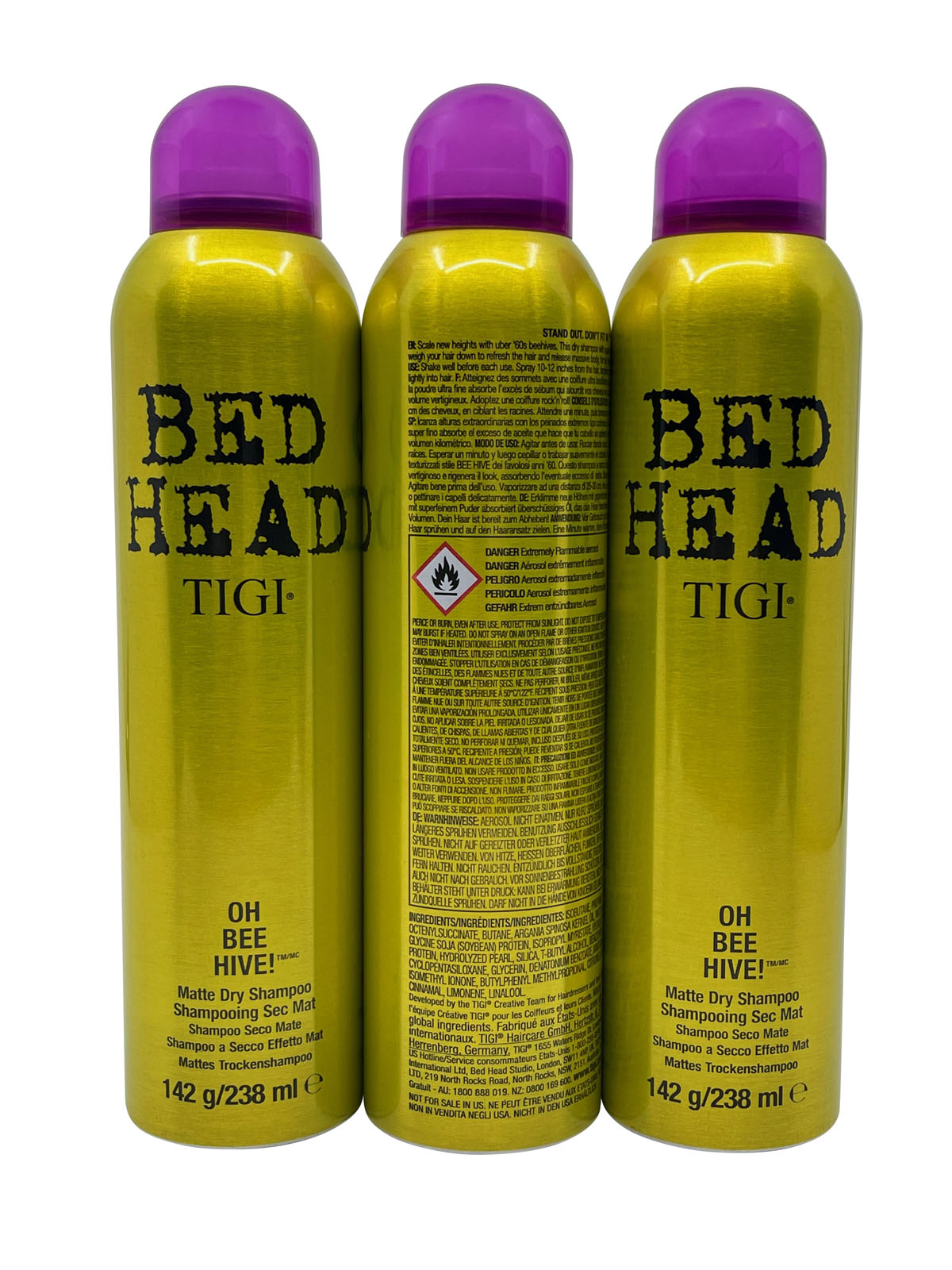 TIGI Bed Head Oh Bee Hive Matte Dry Shampoo 5 OZ Set of 3