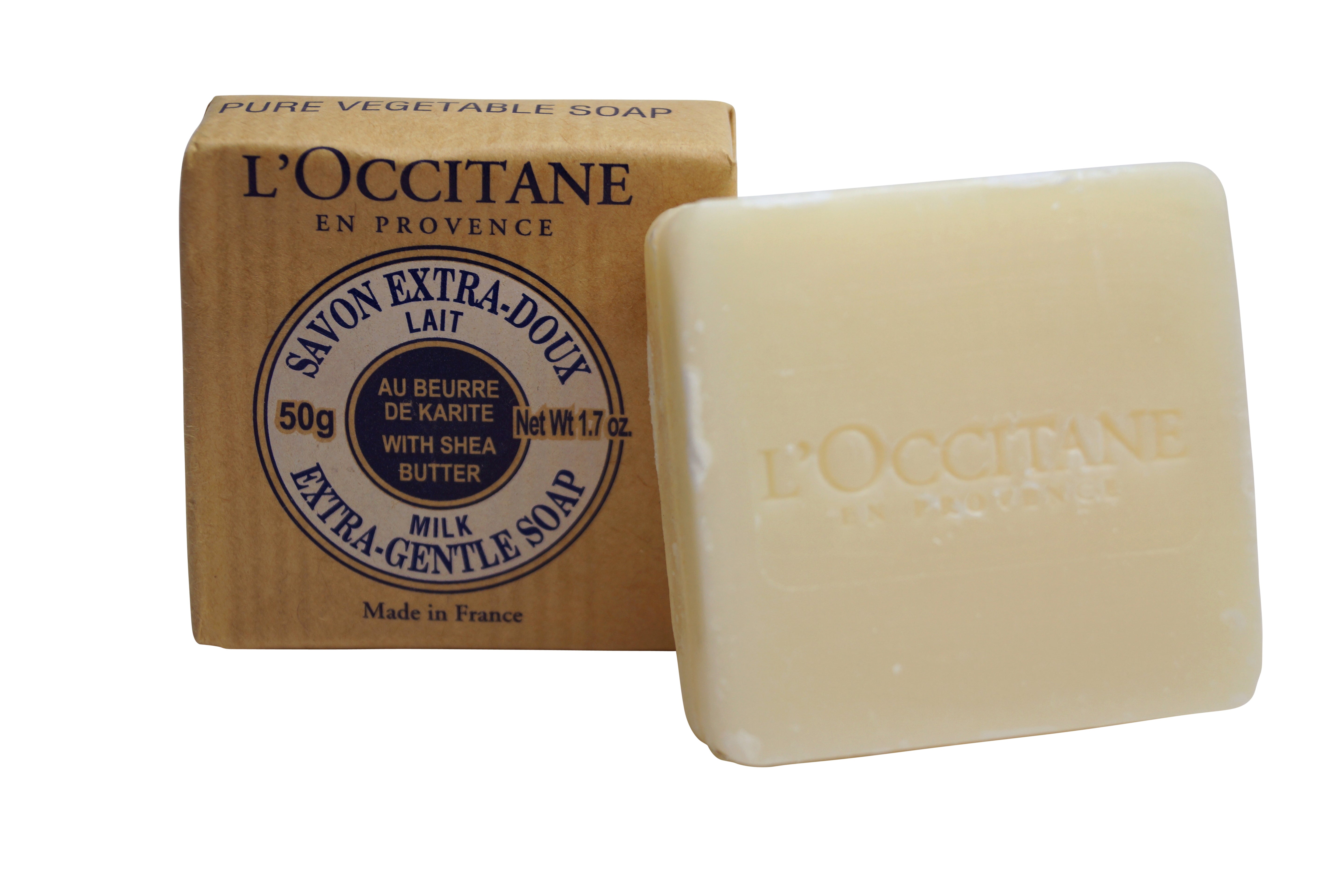 L'Occitane Extra Gentle Milk Soap with Shea Butter 1.7 oz 50 g set of 2