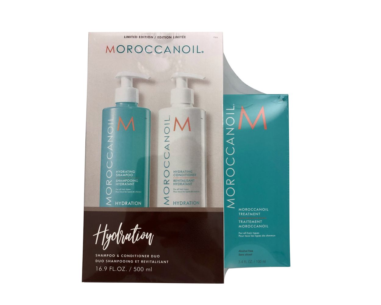 Moroccanoil Hydrating Shampoo & Conditioner & Original Treatment Set